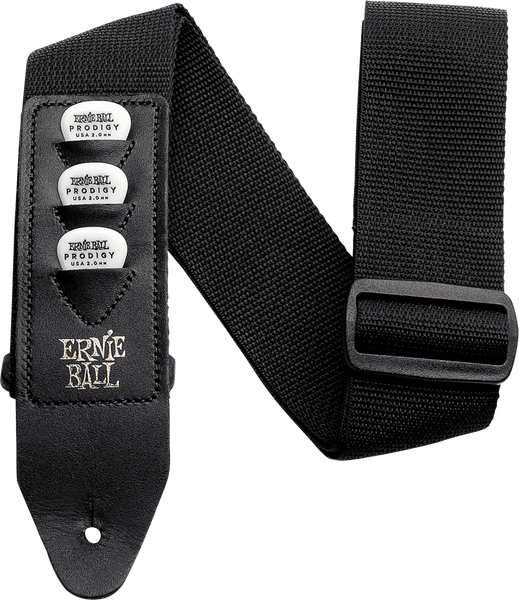 Ernie Ball BLACK PICKHOLDER STRAP