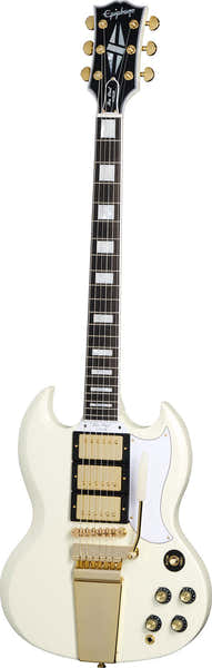 Epiphone Les Paul SG Custom 1963 Maestro Vibrola Classic White IBGCSO