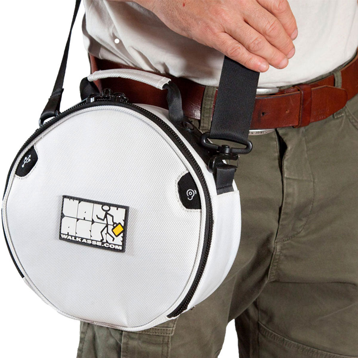 White Headphone Bag