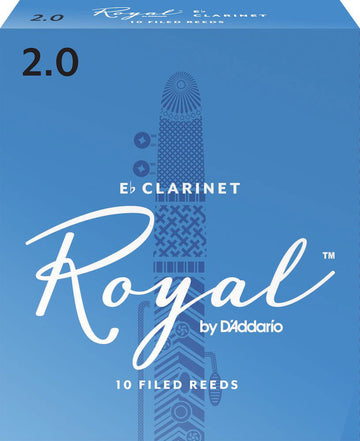 RBB1020 - RICO ROYAL Eb CLARINET REEDS FORCE 2.0 BOX OF 10