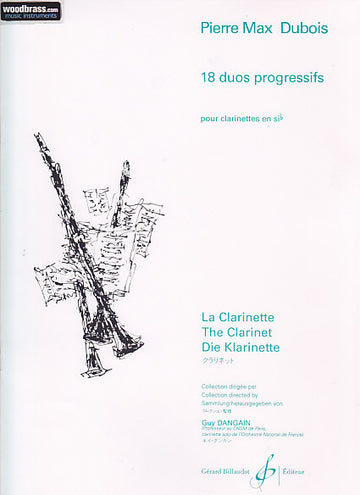 Dubois P.M. - 18 Duos Progressifs - 2 Clarinettes Si B