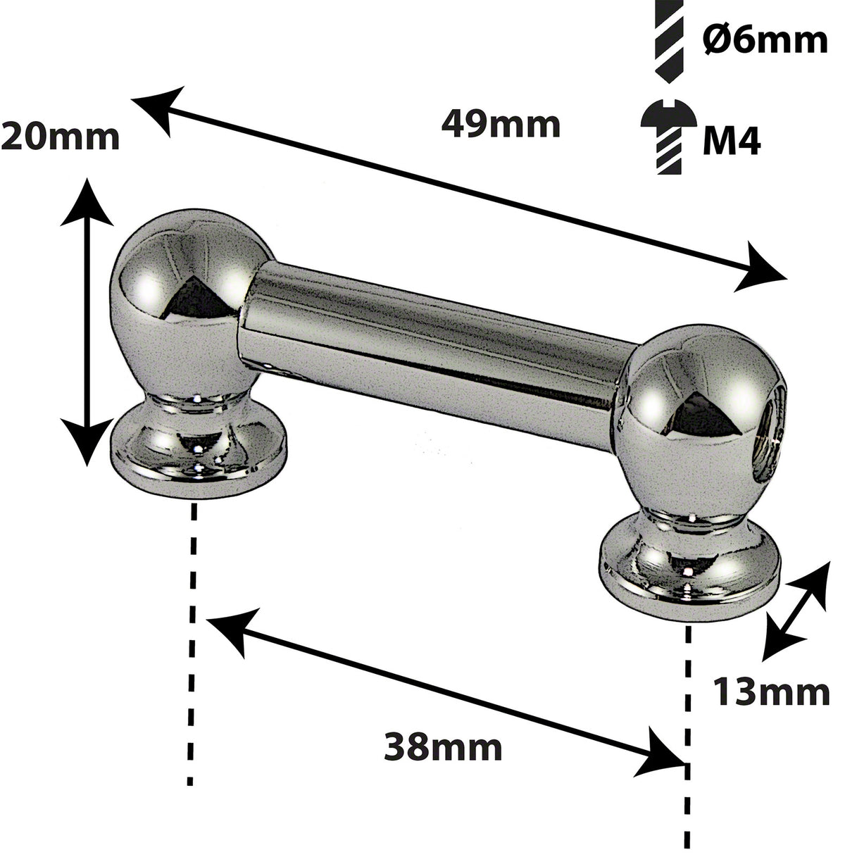 TL1D38 - TUBE LUG - 38MM - DOUBLE ENDED (X1)