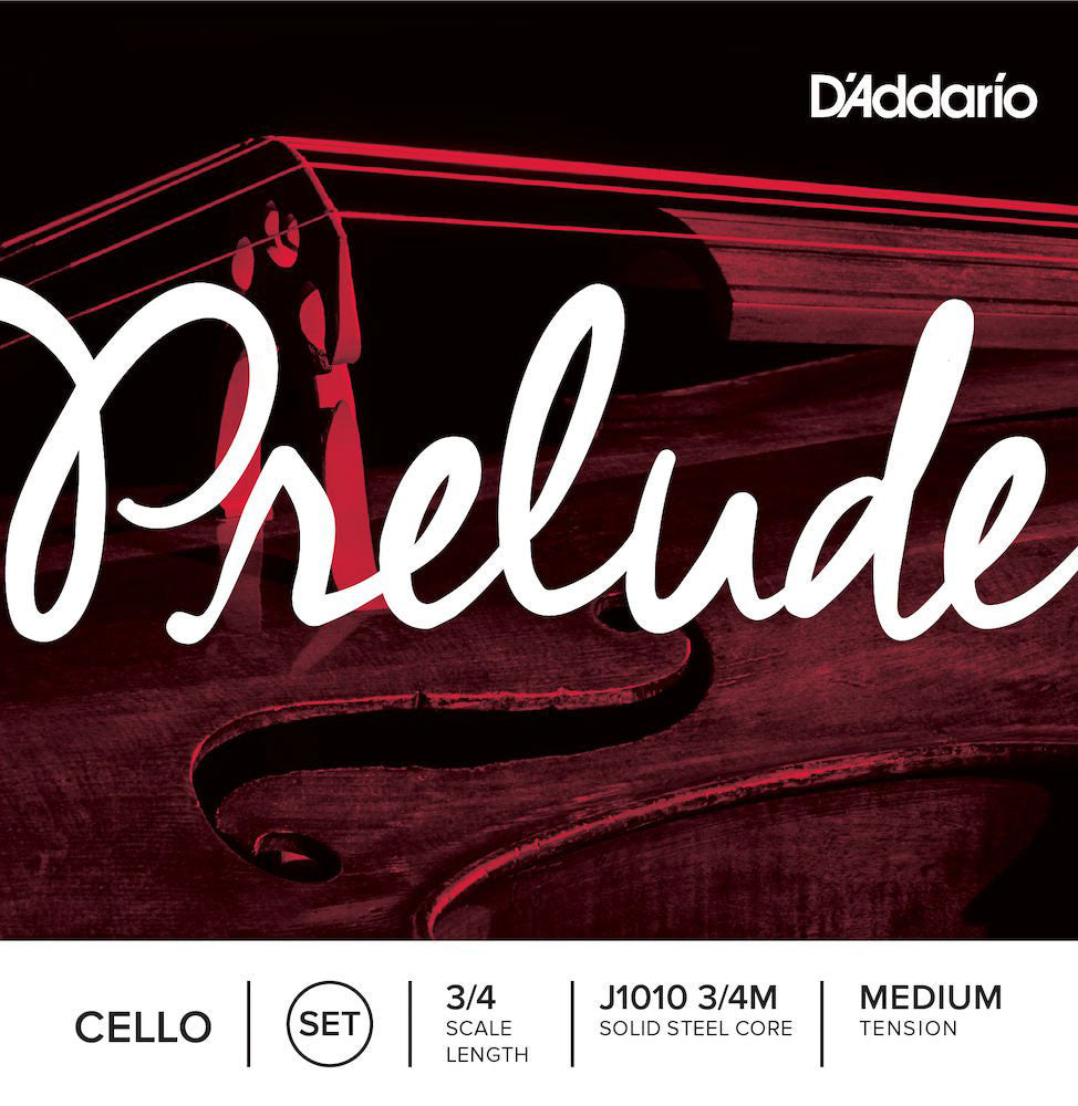 D'ADDARIO SET OF STRINGS FOR PRELUDE CELLO NECK 3/4 TENSION MEDIUM