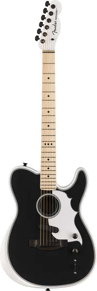 Telecaster Acoustasonic Triplesonic Signature Jack White LTD MN Satin Arctic White With Black Top