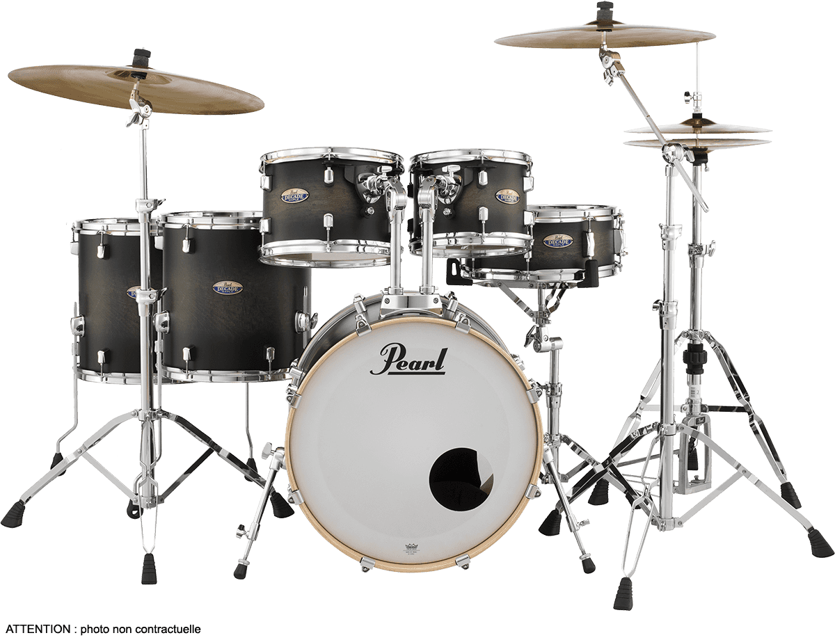 DECADE MAPLE ROCK STUDIO 22 SATIN BLACK BURST