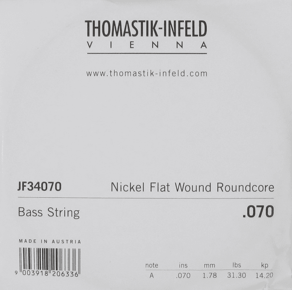 Thomastik JF34070 Nickel Flatwound Roundcore 70