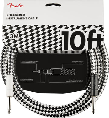 PRO 10' INSTRUMENT CABLE CHECKERBOARD