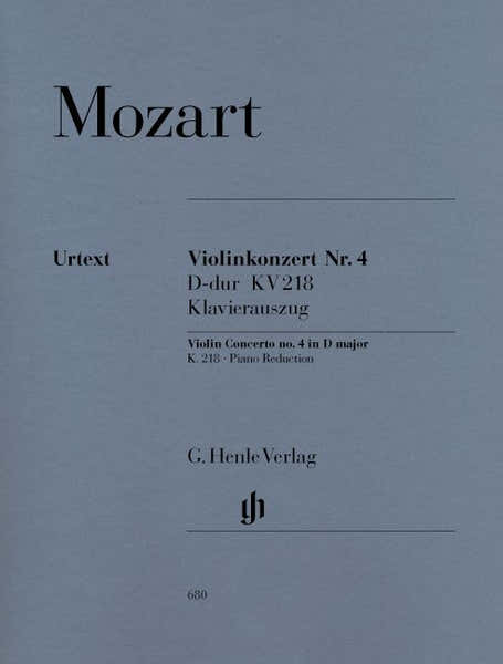 Mozart W.a. - Violin Concerto No. 4 D Major K. 218