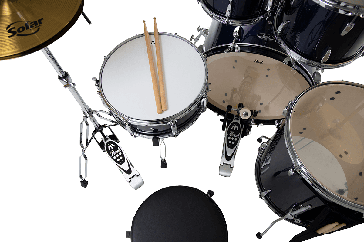 ROADSHOW STAGE 22 ROYAL BLUE METALLIC + SOLAR CYMBALS