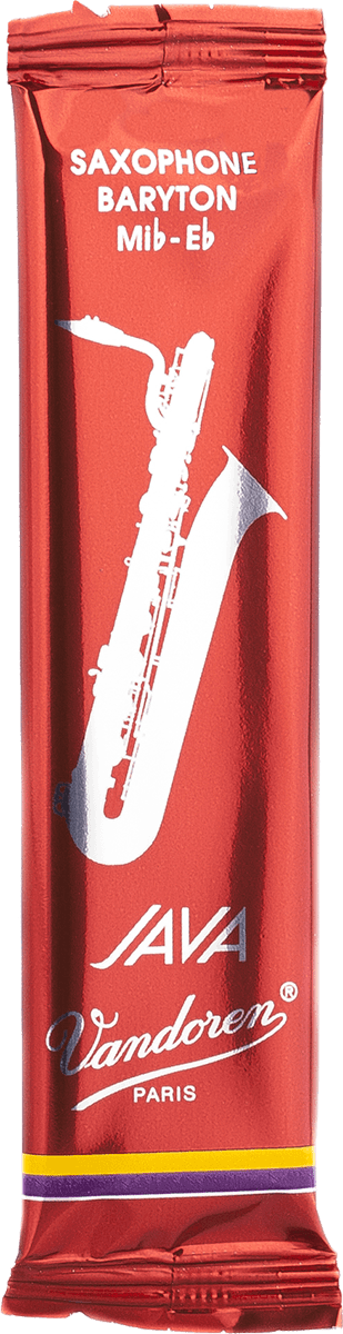 BOX OF 5 BARITONE JAVA RED CUT REEDS 2,5