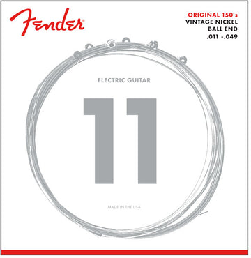 ORIGINAL 150 guitar strings, pure nickel wound, ball end, 150M .011-.049 gauges, (6)