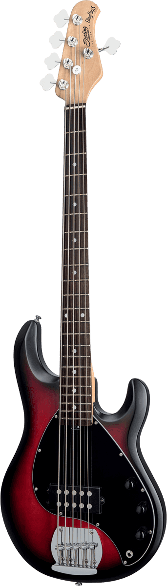 Stingray5 In Ruby Red Burst Satin 5-String