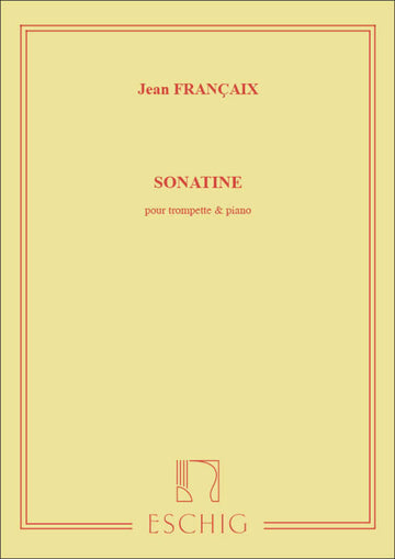 Francaix J. - Sonatine - Trompette et Piano