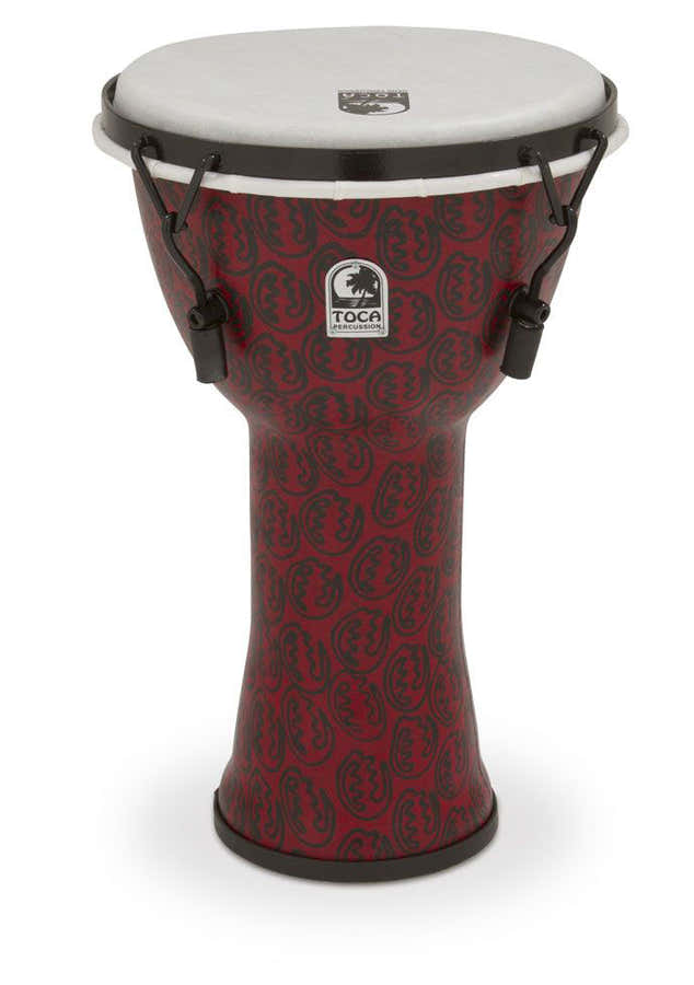DJEMBE FREESTYLE II MECHANICAL TUNED RED MASK SYNTHETIC  HEAD 9'' TF2DM-9RM