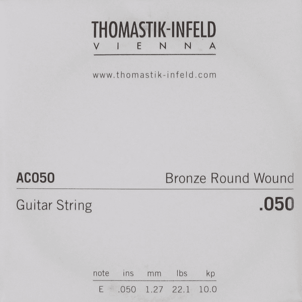 Thomastik ACOUSTIC GUITAR STRINGS PLECTRUM ACOUSTIC SERIES. NICKEL-FREE.050