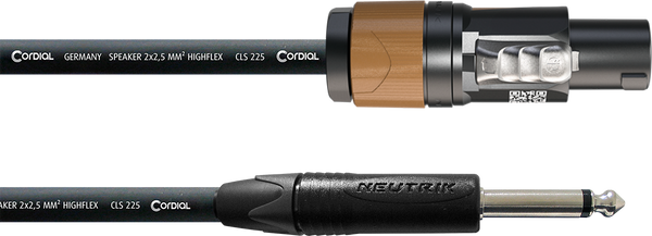 Cordial Speaker Cable Speakon 2-Pole/jack 10 m