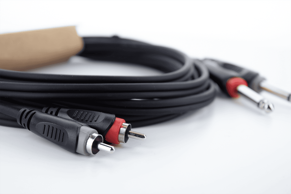 AUDIO CABLE DOUBLE JACK MONO - RCA 1,5 M