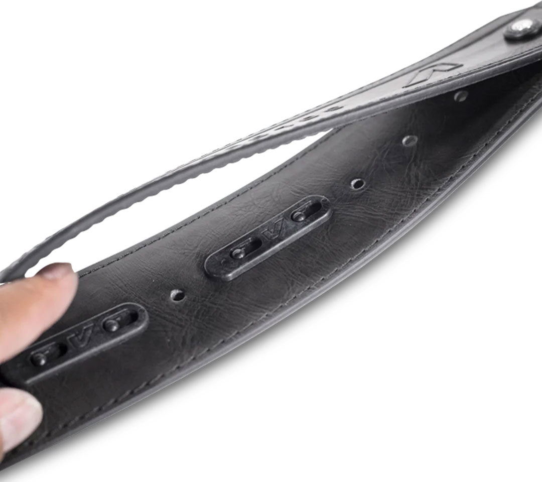 DuoStrap Damian Erskine Signature Double shoulder strap premium leather - Black