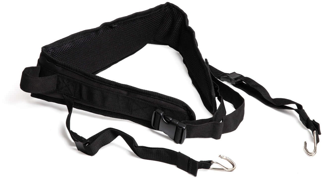 Surdo or repique padded belt - SR - 2 open hooks - Size XS