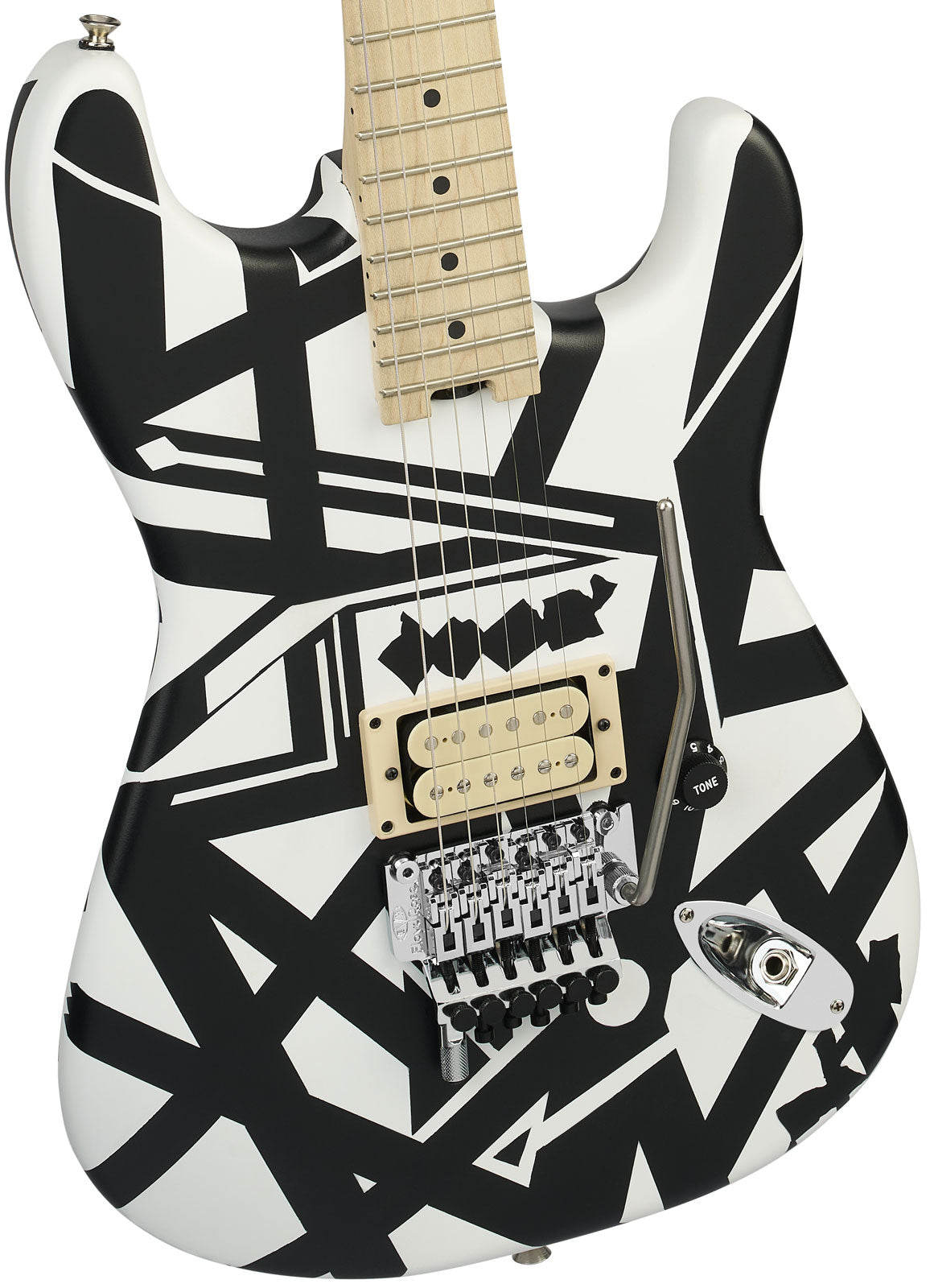 EVH Striped Series Shapes, MN White and Black