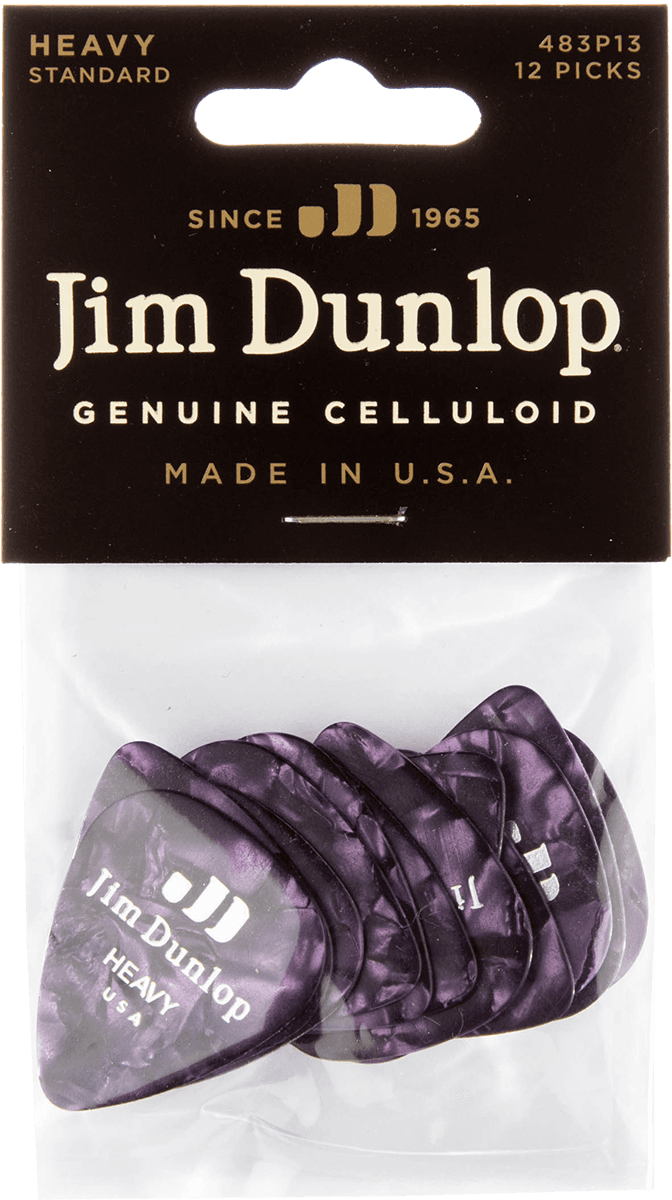 12 x Heavy Celluloid Purple Perloid