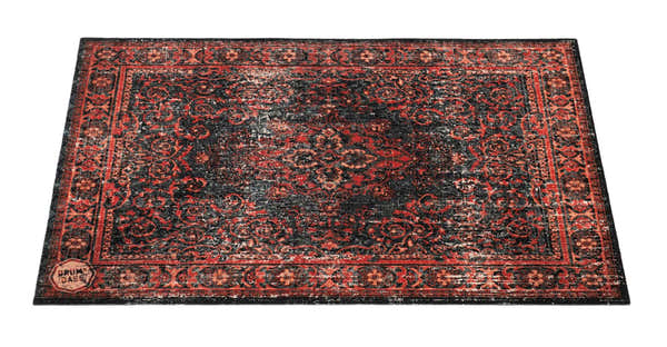 Drum N Base VP13-RBL - VINTAGE PERSIAN STAGE / DRUM MAT 1.30 X 0.90M ANTI-SLIP - BLACK RED