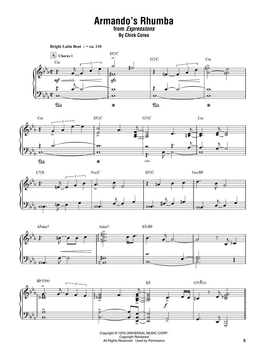 Chick Corea - Omnibook - Piano Transcriptions