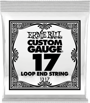 .017 LOOP END STAINLESS STEEL PLAIN BANJO OR MANDOLIN GUITAR STRINGS