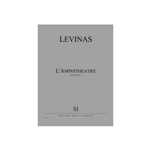Jobert Levinas - L'amphithéâtre * - Orchestre