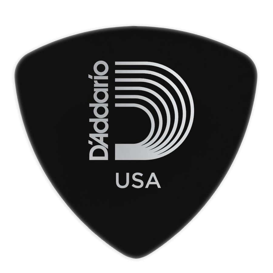 BLACK CELLULOID GUITAR PICKS EXTRA HEAVY WIDE SHAPE