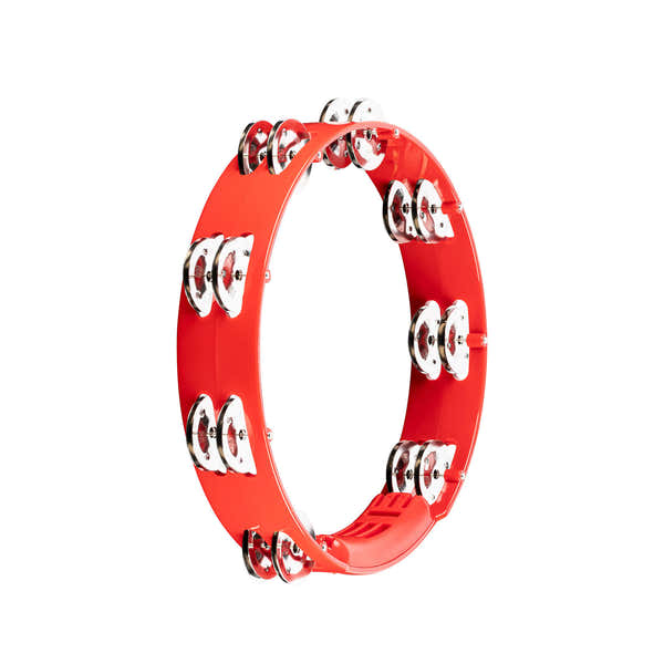 Meinl HTT10R - Tambourine ABS Red 25CM 1 Row of Cymbals