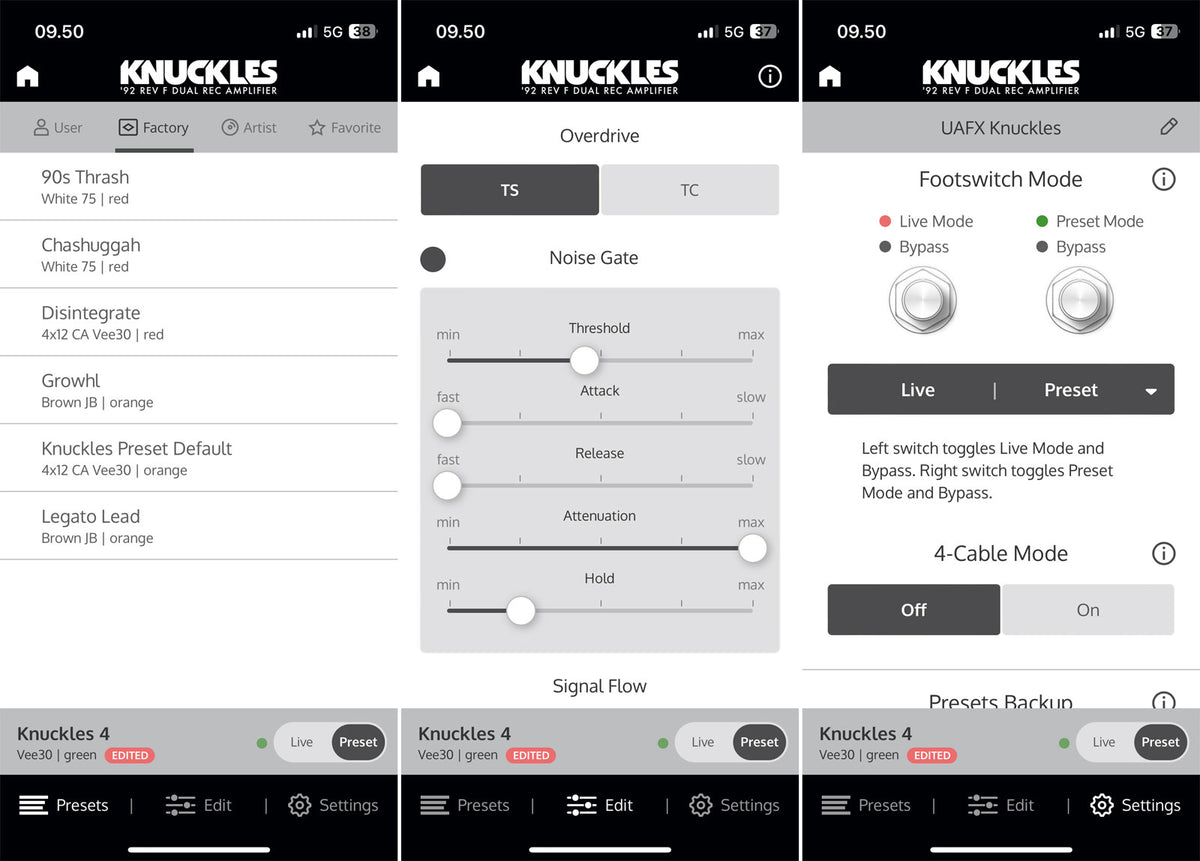 UAFX Knuckles '92 Rev F Dual Rec Amplifier