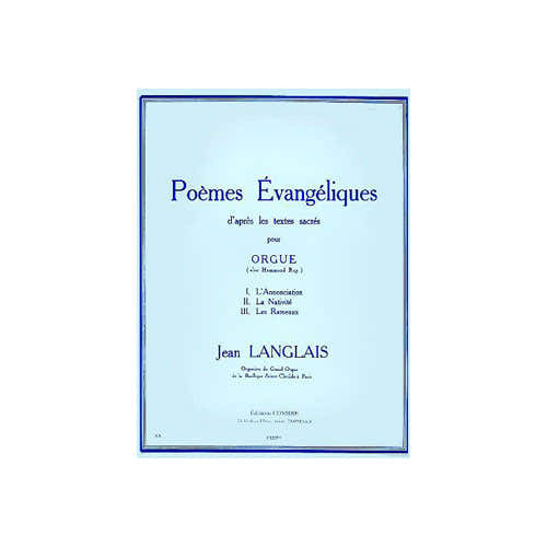 Combre Langlais - Poèmes Évangéliques (3) - Orgue