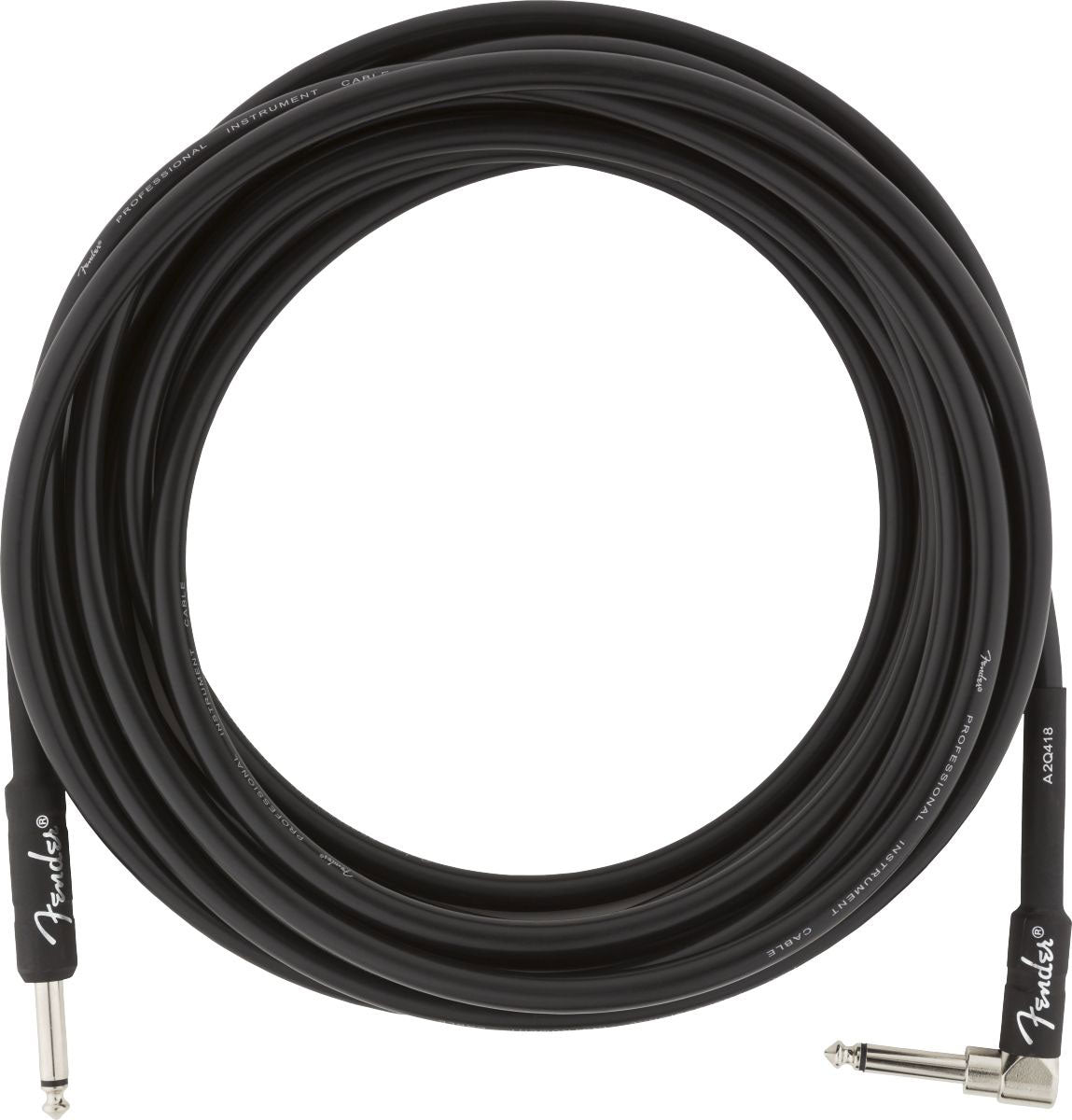 PROFESSIONAL INSTRUMENT CABLE STRAIGHT/ANGLE 18.6' BLACK