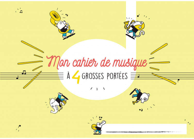 Music Notebook 4 Large Staves
