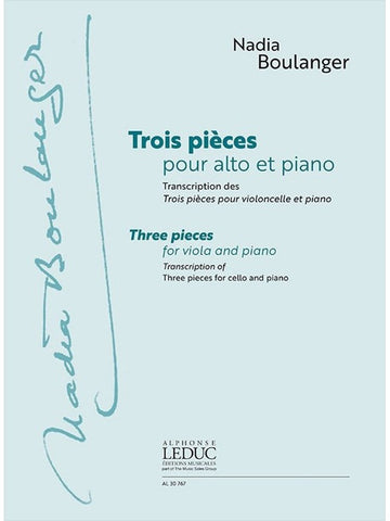 Boulanger Nadia - Trois Pieces Pour Alto et Piano