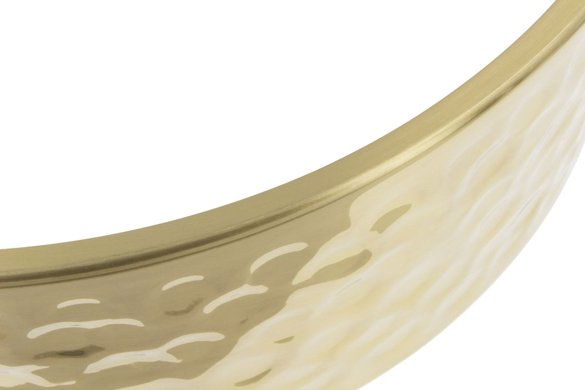 Shb1405 14" X 5" Hammered Brass Shell Snare Drum