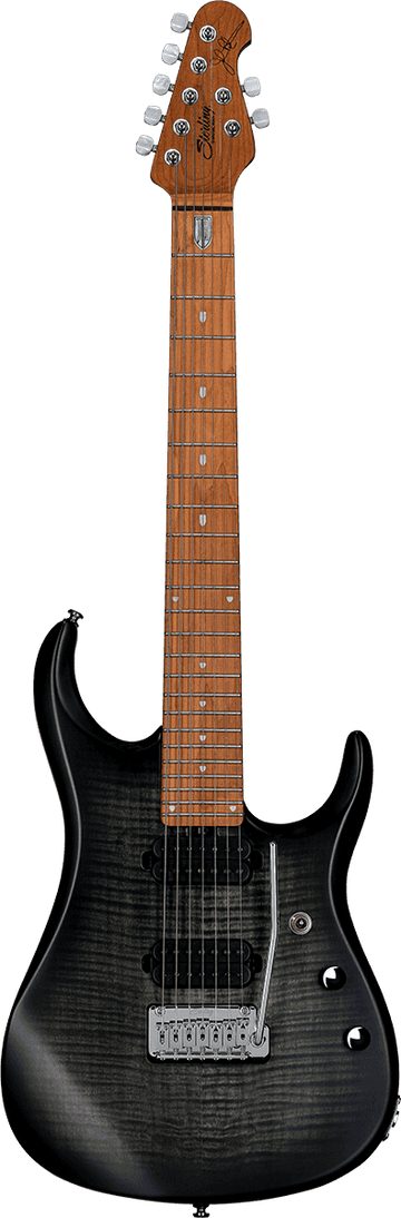 JP15 7 Flame Maple Top Trans Black Satin