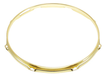 H23-13-8S-BR - 13" 8 HOLES SNARE SIDE BRASS 2.3MM SUPER TRIPLE FLANGE DRUM HOOP
