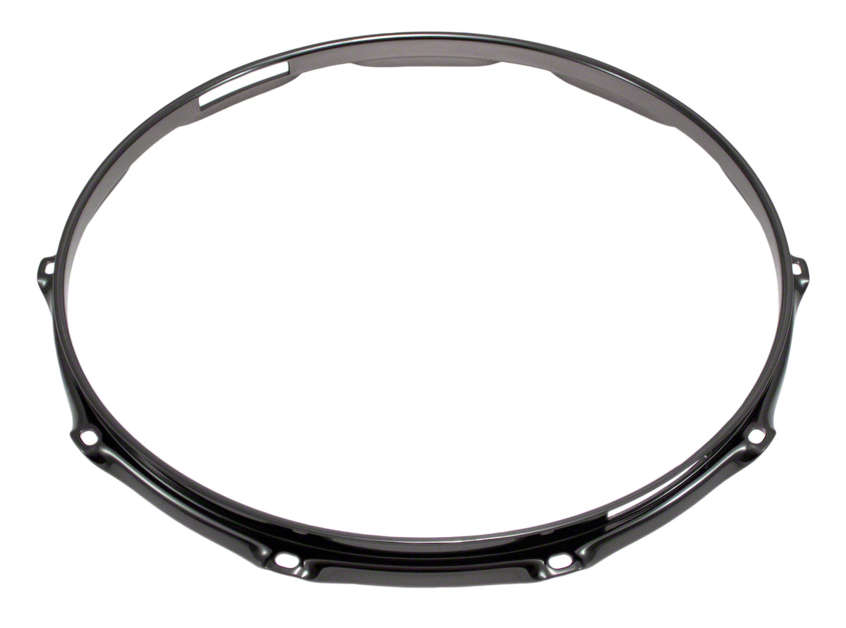 H30-14-10SBK - 14" 10 HOLES SNARE SIDE BLACK 3.0MM SUPER TRIPLE FLANGE DRUM HOOP