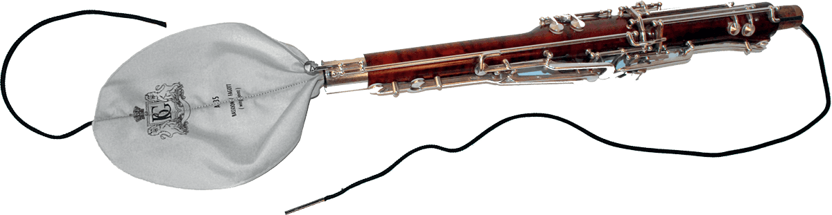 A35 - BASSOON SWAB WING JOINT BAMBOO AND SILK