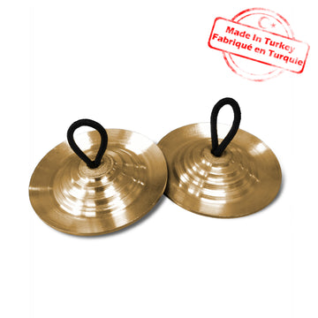 TURKISH PROFESSIONAL FINGER CYMBALS BRONZE 58MM (PAIR)