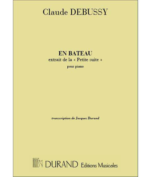 Durand DEBUSSY - EN BATEAU - PIANO