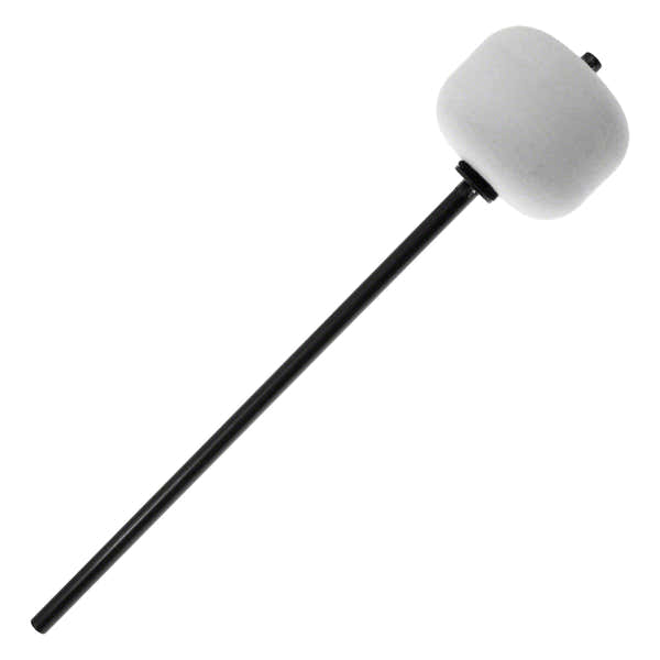 206a Bass Drum Pedal Beater White Felt Long Shaft Black