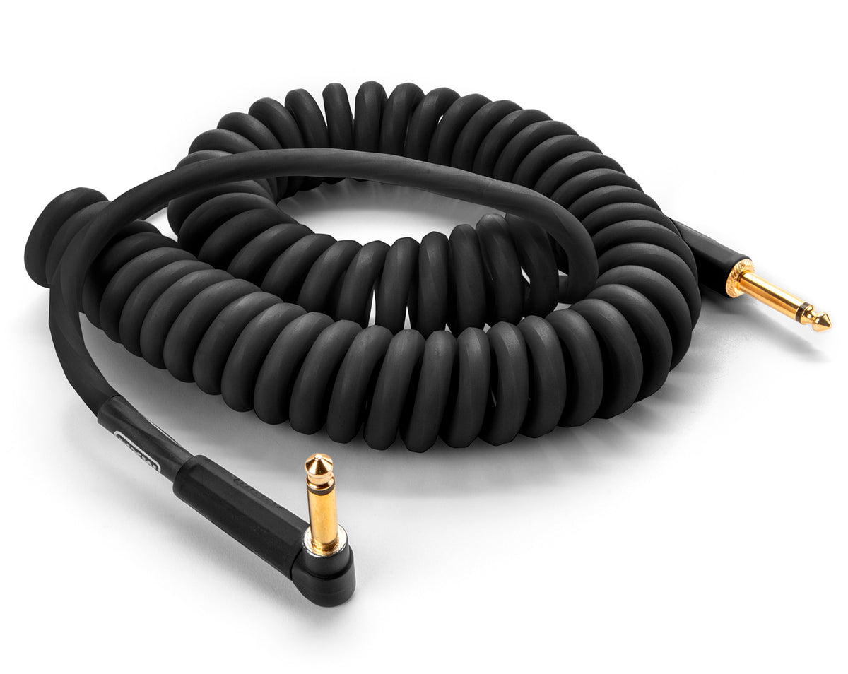 Coiled cable 4.5m Black