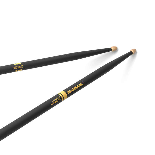 Promark REBOUND 5B ACTIVEGRIP HICKORY DRUMSTICK ACORN WOOD TIP