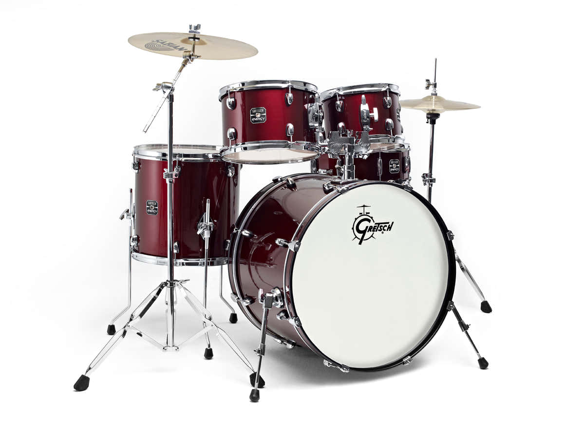 GE1-E605TK-WR- NEW ENERGY FUSION 20" WINE RED + PAISTE 101 CYMBALS 2 PACK