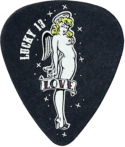 Dunlop 36 x 1,00mm Lucky 13 Series II Black #9 Love Girl