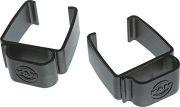 Set of 2 cable clamps 18809 Black