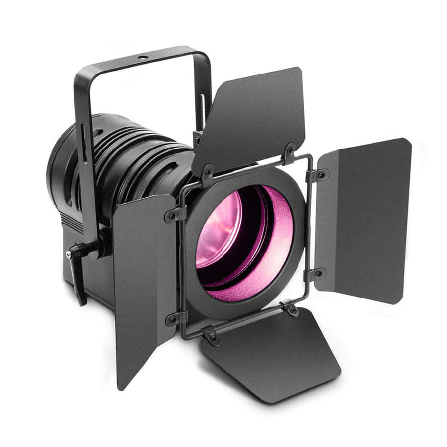 TS 60 W RGBW - SPOT FOR THEATER WITH CONVEX PLANET LENS AND 60 W RGBW LED BLACK HOUSING